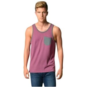 Mossimo Supply Co Mens Pink Tank Top With Pocket Size M